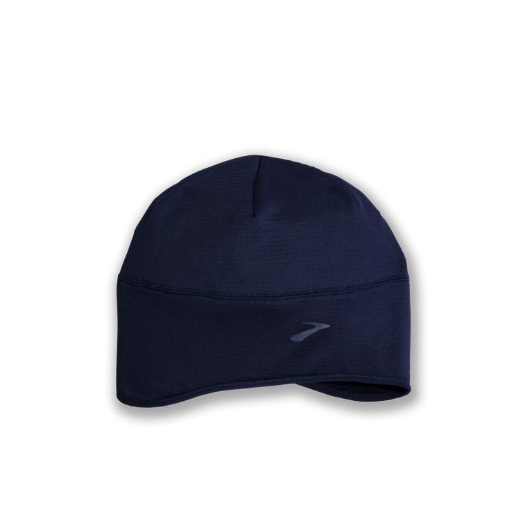 Brooks Women's Notch Thermal Beanie Running Hat - Navy (QKDI38921)